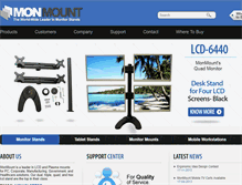 Tablet Screenshot of monmount.com